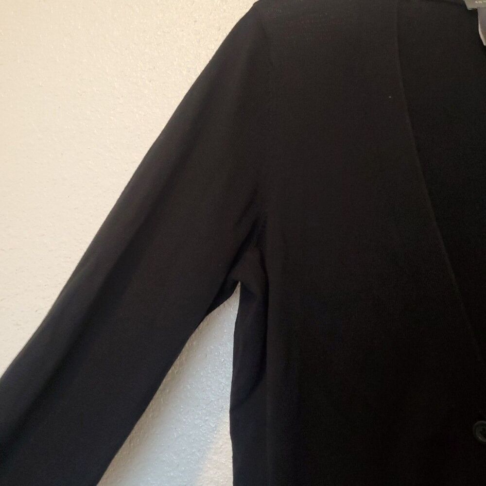 Ann Taylor Long Sleeves Cardigan Womens Size M Pockets Button Cotton Modal - Picture 6 of 14